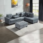 Canapé avec pouf BRISTOL – Image 3