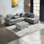 Canapé avec pouf BRISTOL