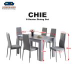 Ensemble salle à manger 6 places CHIE – Image 2